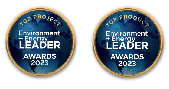 Turntide Technologies Environment + Energy Leader awards badges